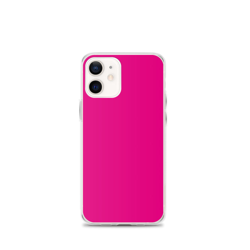 Load image into Gallery viewer, Violet Red Pink iPhone Clear Thin Case Plain Color CREATIVETECH