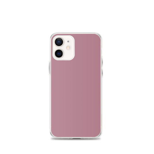 Tapestry Deep Ash Pink iPhone Clear Thin Case Plain Color CREATIVETECH