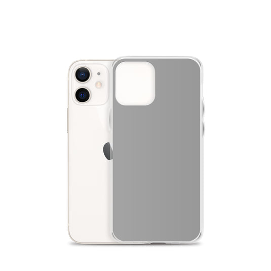 Plain Color Nobel Grey iPhone Case Clear Bump Resistant Flexible CREATIVETECH