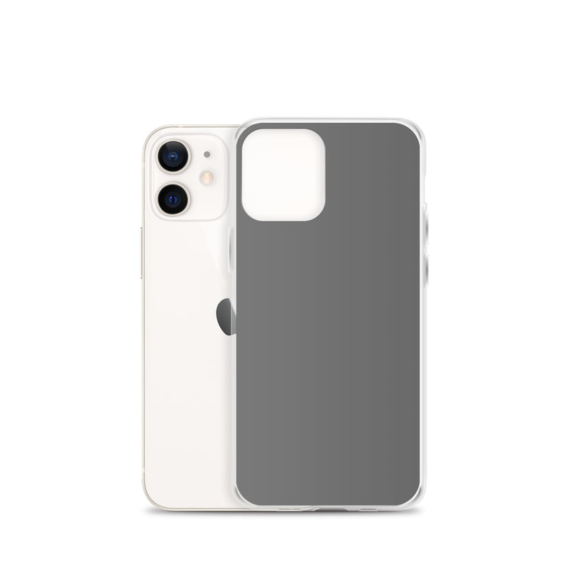 Load image into Gallery viewer, Plain Color Grey iPhone Case Clear Bump Resistant Flexible CREATIVETECH