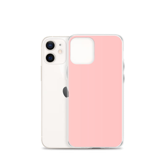 Plain Color Flamingo Pink iPhone Case Clear Bump Resistant Flexible CREATIVETECH