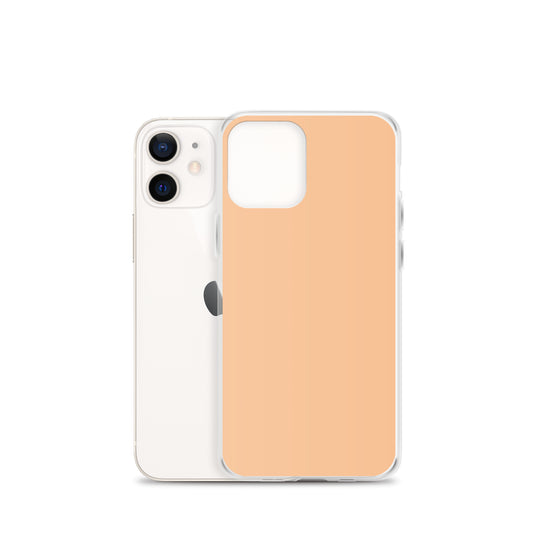 Plain Color Romantic Orange iPhone Case Clear Bump Resistant Flexible CREATIVETECH