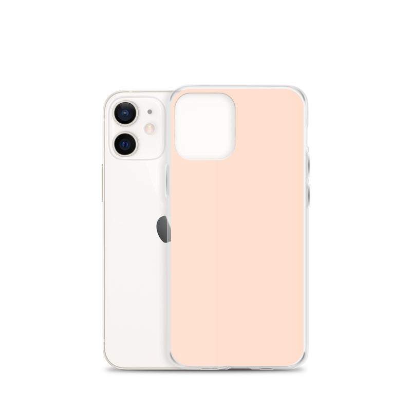 Load image into Gallery viewer, Plain Color Cinderella Orange Pink iPhone Case Clear Bump Resistant Flexible CREATIVETECH