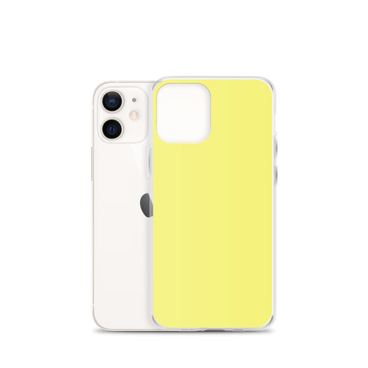 Plain Color Dolly Yellow iPhone Case Clear Bump Resistant CREATIVETECH