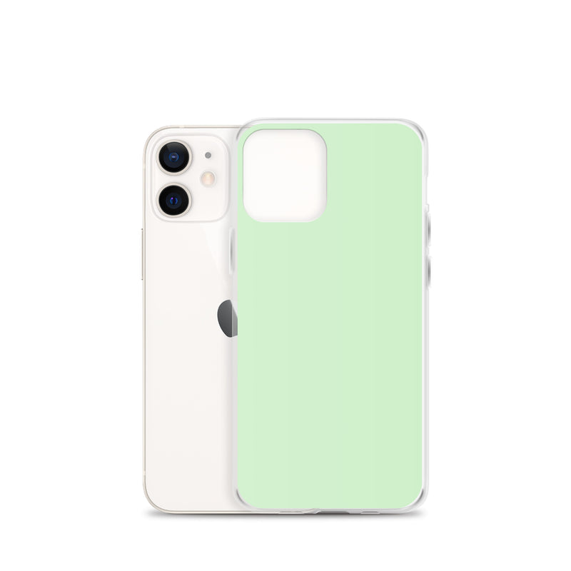 Load image into Gallery viewer, Plain Color Tara Green iPhone Case Clear Bump Resistant CREATIVETECH