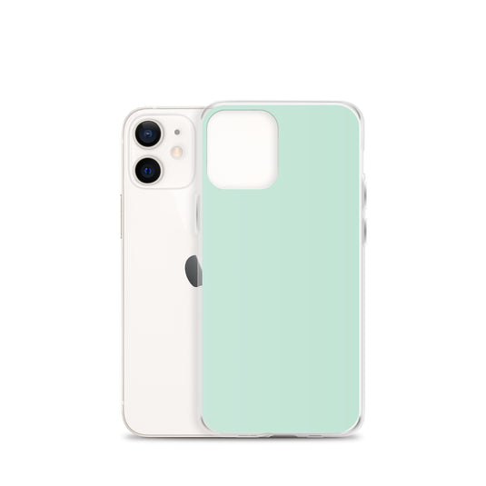 Plain Color Aero Green iPhone Case Clear Bump Resistant CREATIVETECH