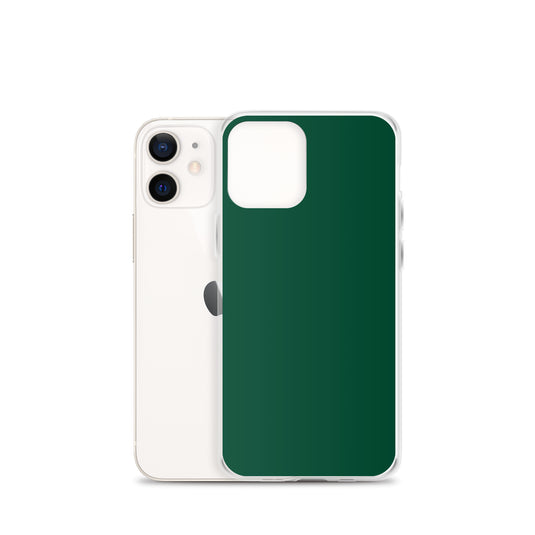 Plain Color British Racing Green iPhone Case Clear Bump Resistant CREATIVETECH