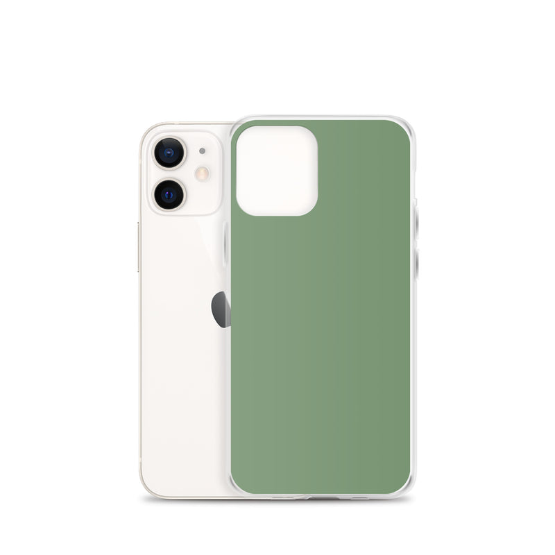 Load image into Gallery viewer, Plain Color Amulet Green iPhone Case Clear Bump Resistant CREATIVETECH