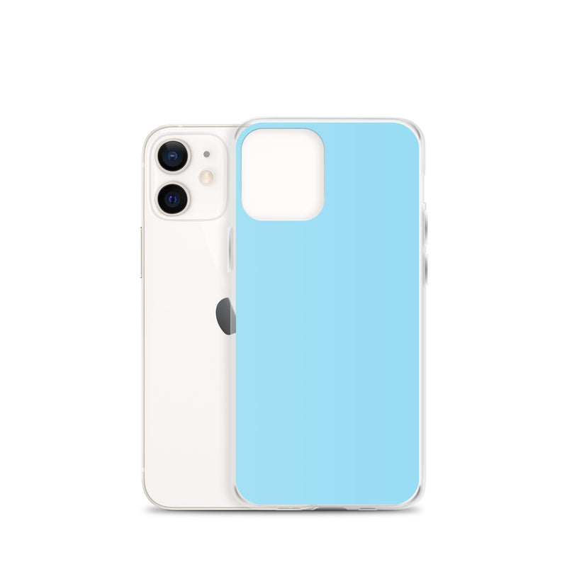 Load image into Gallery viewer, Plain Color Columbia Blue iPhone Case Clear Bump Resistant CREATIVETECH