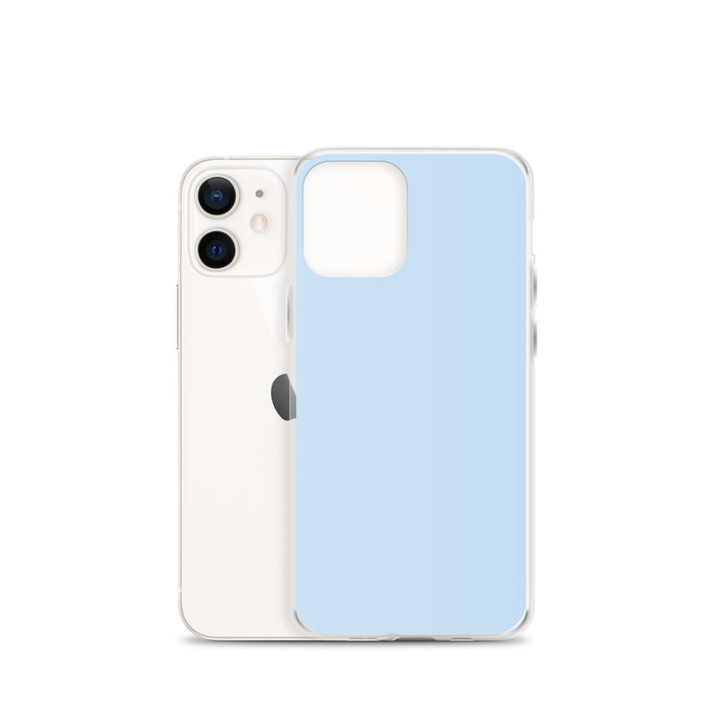 Load image into Gallery viewer, Plain Color Pattens Blue iPhone Case Clear Bump Resistant CREATIVETECH
