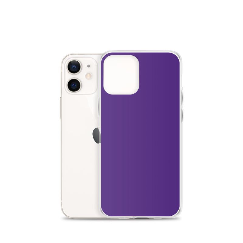 Load image into Gallery viewer, Indigo Purple iPhone Clear Thin Case Plain Color CREATIVETECH