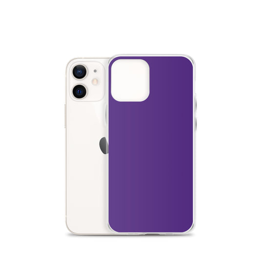 Indigo Purple iPhone Clear Thin Case Plain Color CREATIVETECH