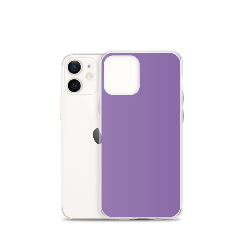 Load image into Gallery viewer, Ce Soir Violet Purple iPhone Clear Thin Case Plain Color CREATIVETECH