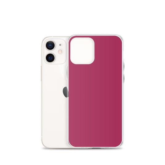 Lipstick Pink Red iPhone Clear Thin Case Plain Color CREATIVETECH
