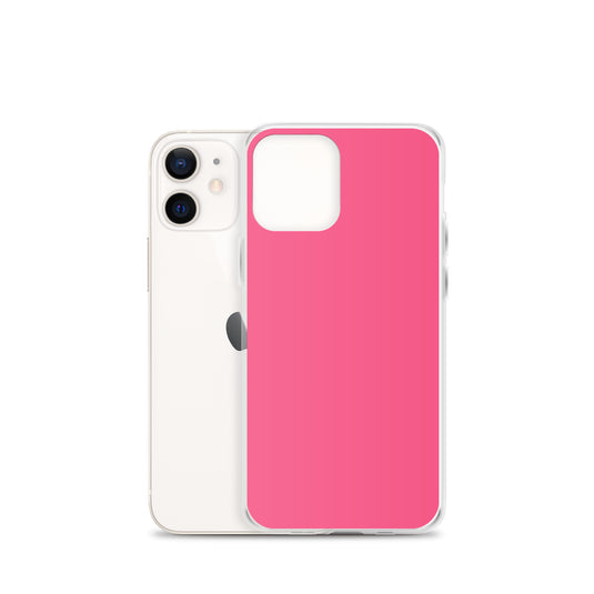 Brink Pink iPhone Clear Thin Case Plain Color CREATIVETECH