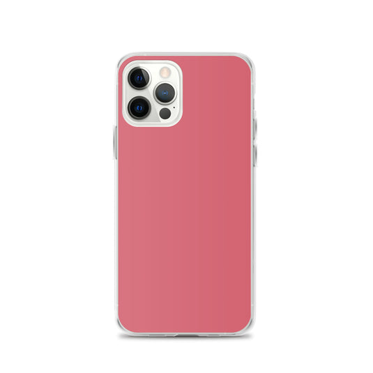 Plain Color Cabaret Pink iPhone Case Clear Bump Resistant Flexible CREATIVETECH