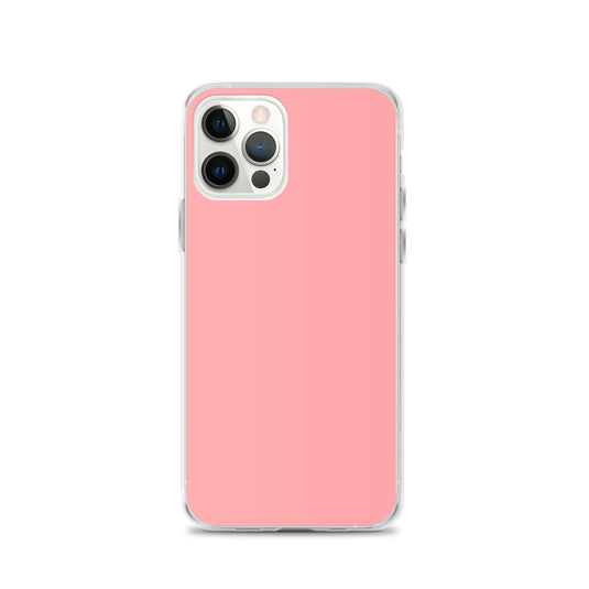 Plain Color Wewak Pink iPhone Case Clear Bump Resistant Flexible CREATIVETECH