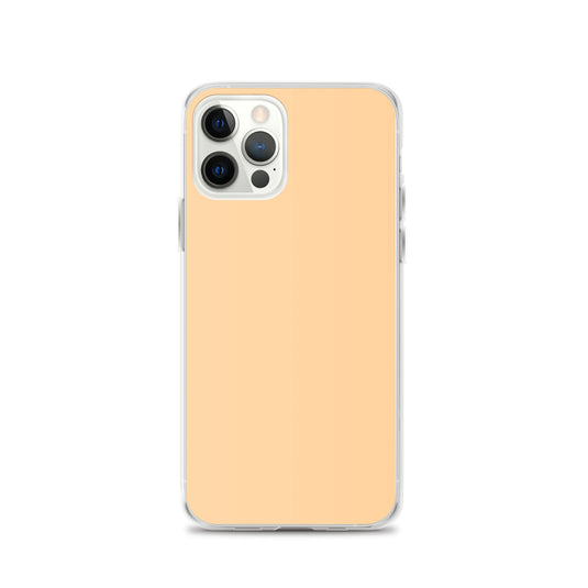 Plain Color Frangipani Orange iPhone Case Clear Bump Resistant Flexible CREATIVETECH