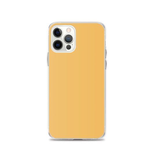 Plain Color Harvest Gold Yellow iPhone Case Clear Bump Resistant Flexible CREATIVETECH