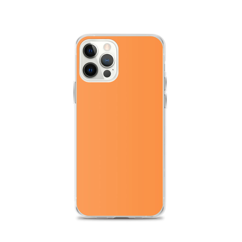 Load image into Gallery viewer, Plain Color Sea Buckthorn Orange iPhone Case Clear Bump Resistant Flexible CREATIVETECH