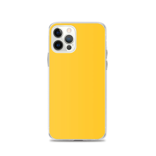 Plain Color Yellow iPhone Case Clear Bump Resistant CREATIVETECH