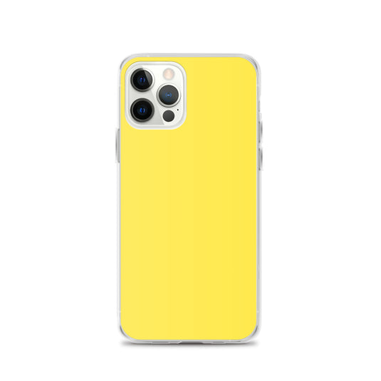 Plain Color Paris Daisy Yellow iPhone Case Clear Bump Resistant CREATIVETECH