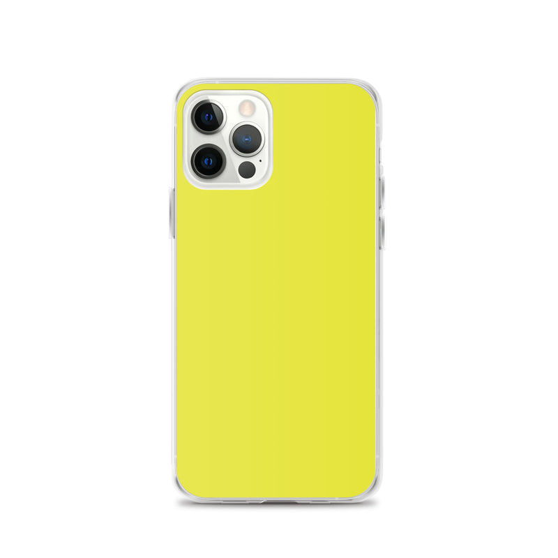 Load image into Gallery viewer, Plain Color Starship Yellow iPhone Case Clear Bump Resistant CREATIVETECH