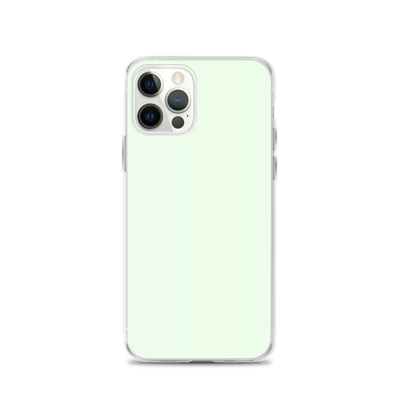 Load image into Gallery viewer, Plain Color Honeydew Green iPhone Case Clear Bump Resistant CREATIVETECH