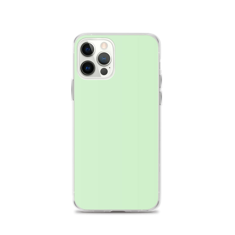 Load image into Gallery viewer, Plain Color Tara Green iPhone Case Clear Bump Resistant CREATIVETECH