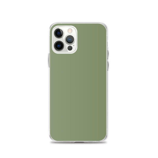 Plain Color Camouflage Green iPhone Case Clear Bump Resistant CREATIVETECH