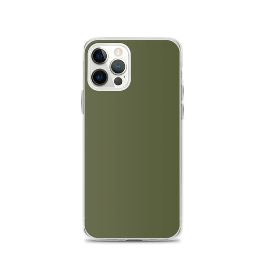 Plain Color Saratoga Green iPhone Case Clear Bump Resistant CREATIVETECH