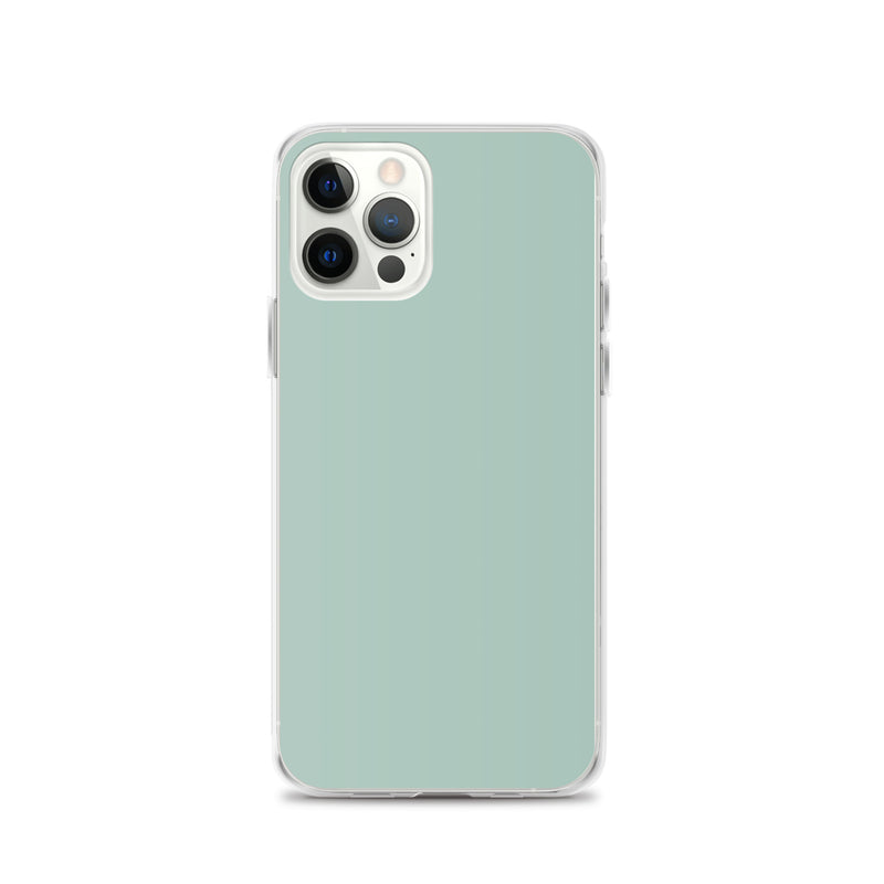 Load image into Gallery viewer, Plain Color Opal Green Blue iPhone Case Clear Bump Resistant CREATIVETECH