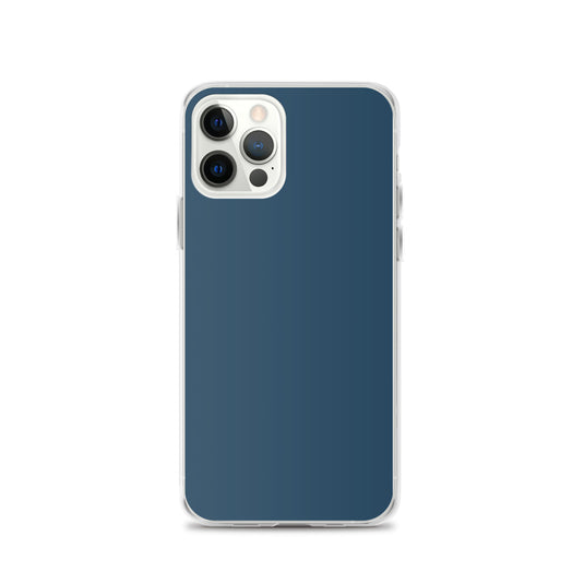 Plain Color Arapawa Blue iPhone Case Clear Bump Resistant CREATIVETECH