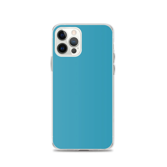 Plain Color Blue iPhone Case Clear Bump Resistant CREATIVETECH