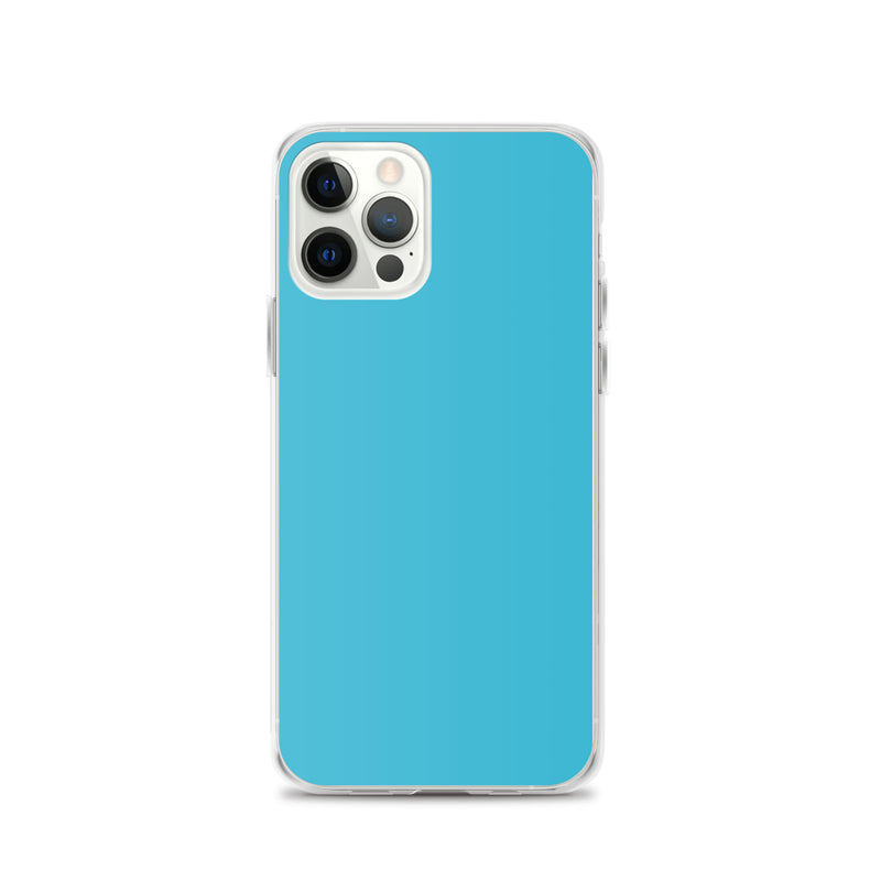 Load image into Gallery viewer, Plain Color Sky Blue iPhone Case Clear Bump Resistant CREATIVETECH