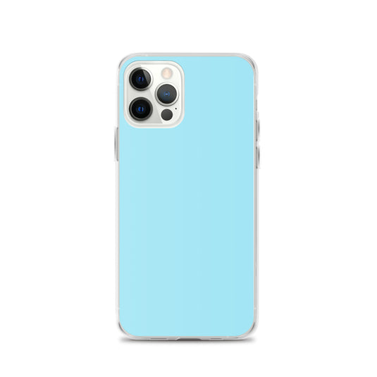 Plain Color Blizzard Blue iPhone Case Clear Bump Resistant CREATIVETECH