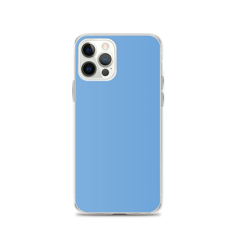 Load image into Gallery viewer, Plain Color Jordy Blue iPhone Case Clear Bump Resistant CREATIVETECH