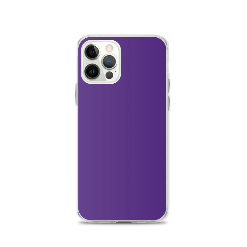 Load image into Gallery viewer, Indigo Purple iPhone Clear Thin Case Plain Color CREATIVETECH