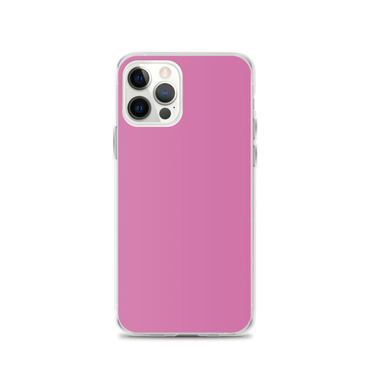 Hopbush Pink iPhone Clear Thin Case Plain Color CREATIVETECH
