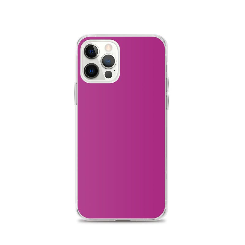 Load image into Gallery viewer, Red Violet iPhone Clear Thin Case Plain Color CREATIVETECH