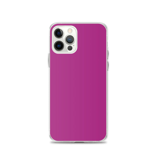Red Violet iPhone Clear Thin Case Plain Color CREATIVETECH