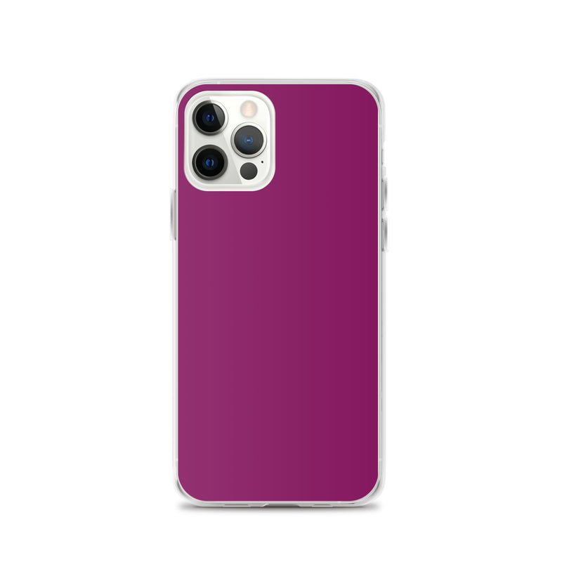 Load image into Gallery viewer, Eggplant Purple iPhone Clear Thin Case Plain Color CREATIVETECH