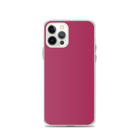 Lipstick Pink Red iPhone Clear Thin Case Plain Color CREATIVETECH
