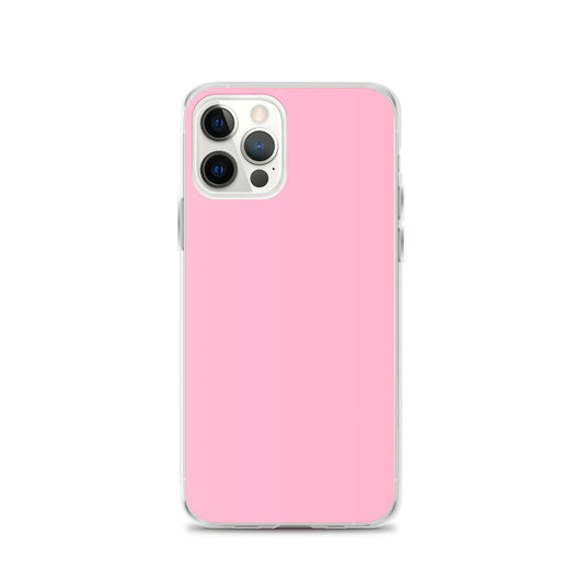 Cotton Candy Pink iPhone Clear Thin Case Plain Color CREATIVETECH