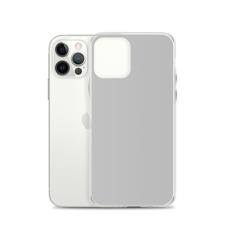 Load image into Gallery viewer, Plain Color Silver Grey iPhone Case Clear Bump Resistant Flexible CREATIVETECH