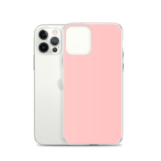 Plain Color Flamingo Pink iPhone Case Clear Bump Resistant Flexible CREATIVETECH