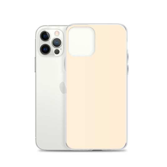Plain Color Papaya Orange Yellow iPhone Case Clear Bump Resistant Flexible CREATIVETECH