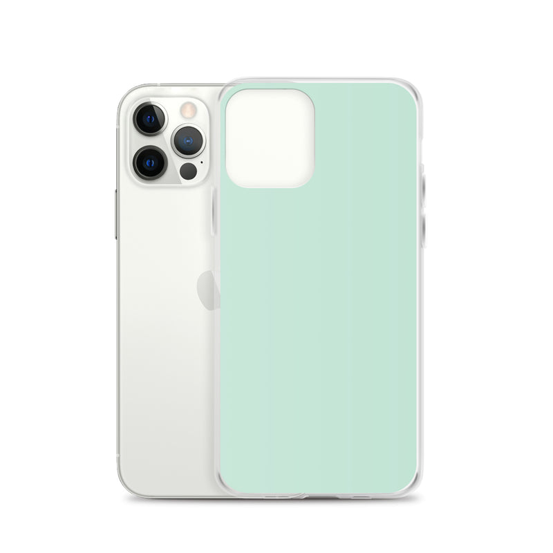 Load image into Gallery viewer, Plain Color Aero Green iPhone Case Clear Bump Resistant CREATIVETECH