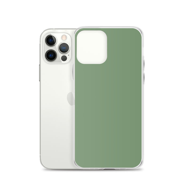 Load image into Gallery viewer, Plain Color Amulet Green iPhone Case Clear Bump Resistant CREATIVETECH
