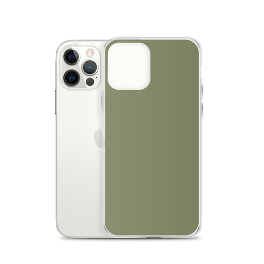 Plain Color Finch Green iPhone Case Clear Bump Resistant CREATIVETECH